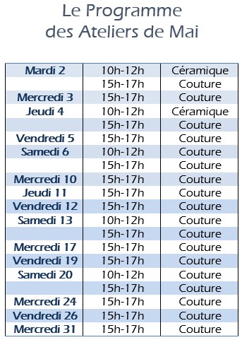 atelier couture granville ceramique